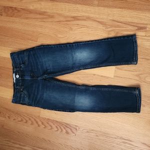 Levi's 511 Slim size 7 Reg jeans, used, zipper w/clasp (fake button) closure